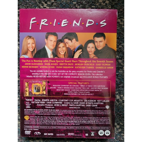 Friends The Complete Seventh Season DVD 4 - Picture 2 of 2